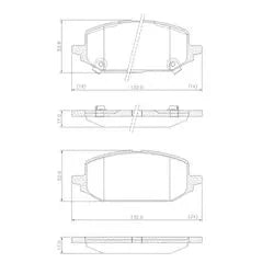Catálogo SKU 565485: Pastilha De Freio Lonaflex Onix/Onix Plus - P-1696